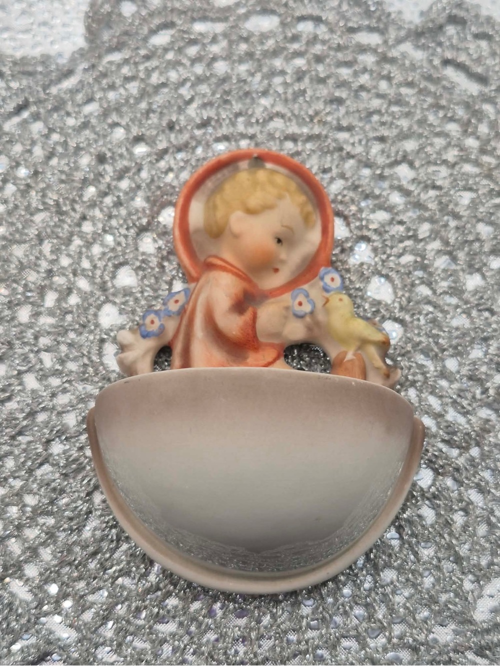Vintage Stoup Holy Water Wall Font MARKED Hummel West Germany
